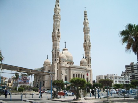 Hlavní velká mešita v Port Saidu